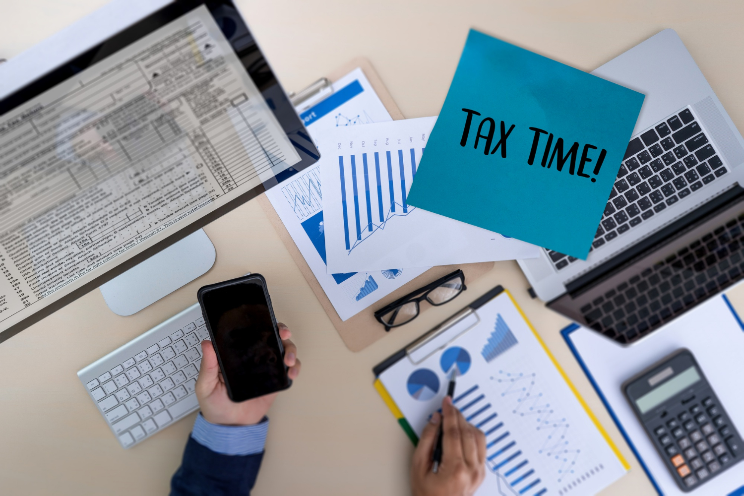 Tax time workspace
